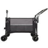 Multi-Functional Push-Pull Folding Wagon Cart with Rotating Handle & 360&deg All-Terrain Wheels W2932P289380