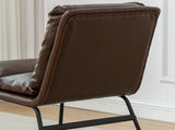 Milos Contemporary Upholstered Dining Chairs, Set of 2, Antique Brown T2574P245417