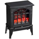 Electric Fireplace Stove, 18" Freestanding Fireplace Heater with Realistic Flame, Overheating 86361169