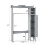 ZUN Gray bathroom cabinet, bathroom storage rack 77052113