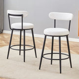 Fashionable and Comfortable - Two Sets of Ergonomic High Legged Bar Chairs,With White Fabric W1151P279690