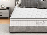 Queen Size Mattress,12 Inch Hybrid Mattress, Individually Pocketed Innerspring, Medium Firm W2889P453418