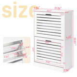 2-door louvered shoe cabinet 40186736