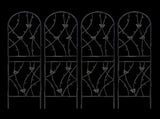 4 Pack Metal Garden Trellis 71" x 19.7" Rustproof Trellis for Climbing Plants Outdoor Flower Support 36708234
