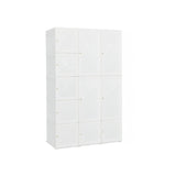 Portable Closet Clothes Modern Foldable Armoire Wardrobe Closet With 10 Cubes 81559422