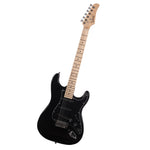 ZUN GST Stylish Electric Guitar Kit with Black Pickguard Black 34861087