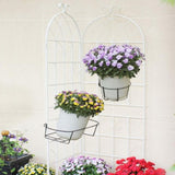 2 Pack Metal Garden Trellis 71" x 19.7" Rustproof Trellis for Climbing Plants Outdoor Flower Support W1586P147428