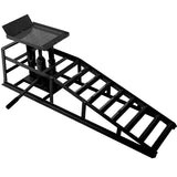 ZUN Auto Car Truck Service Rampss, Garage Car Hydraulic Ramps Black 5 Ton,Automotive Hydraulic W46563680