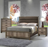 1pc Contemporary Five Drawer Chest Bedroom Solid Wood Wooden Brown Melamine Finish Rustic B011P228965