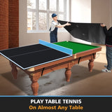 8ft Black Mid-Size Ping Pong Conversion Top Foldable & Portable Table Tennis Table Top for Indoor 24561419