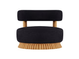 Modern 27.5" W Farmhouse Armless Chair Set of 2, Wooden Base Featuring Thatched Roof Rod Design, 22824602