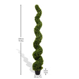 Outdoor uv resistant plastic boxwood topiary bonsai artificial spiral tree plant 180cm 2pcs/set W2945P279013
