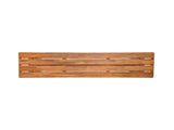 Outdoor Acacia Wood Bench,Teak Finish Brown Wicker N773P286715B
