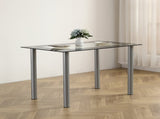 110cm Dining Table Tempered Glass Dining Table 66402651
