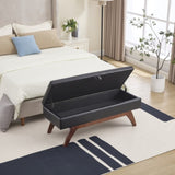 COOLMORE Teddy wool fabric, solid wood feet for solid weighing, and bed end stool with storage W1539P242727