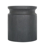 D14x16" Black Wooden Cylinder Side Table W2078P291442