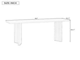 Stylish Console Table with Pine Veneer Geometric Legs,Suitable for Living Room, Study N711P289142B