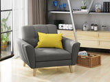 Mid Century Fabric Channel Stitch Club Chair, 62223.00GRY