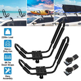 Universal Kayak Roof Rack, 1 Pairs-Bar Rack HD Kayak Carrier Canoe Boat Surf Ski Roof Top Mount Car 90900483