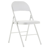 4pcs Elegant Foldable Iron & PVC Chairs for Convention & Exhibition White 68564709