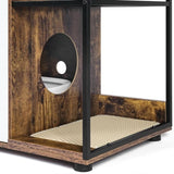 ZUN Litter Box Enclosure for 2 Cats.Cat Litter Box Furniture,Enclosed Cat Litter Boxes,Cat Furniture W1687P170692