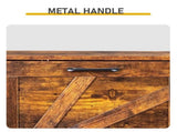 Barn door with 4 flip-down drawers, black metal single-sided handle melamine particleboard black 87766505
