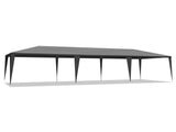 10'x30' Outdoor Party Tent with 8 Removable Sidewalls, Waterproof Canopy Patio Wedding Gazebo Black 43405824