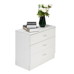 ZUN [FCH] Modern Simple 3-Drawer Dresser White 80193999