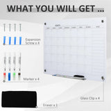 35 "x23" Calendar Planner Dry Wipe Wall Calendar with 4 Marks and 1 Eraser 52956456