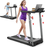 Treadmills for Home, Treadmill with Adjustable Height, 300LBS Capacity, Foldable Walking Pad with 77570702