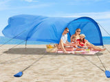 Extra-large camping beach tent suitable for 4-8 people, UV protection, comes with ground spikes and 60056679