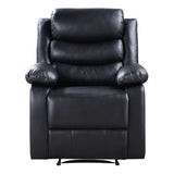 Black Power Recliner with Pillow Top Arms B062P184508