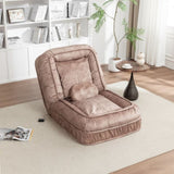 Upholstered Human Dog Bed for Adult & Pets,with 5 Adjustable Position &Massage Pillow, Bean Bag W1170P282475