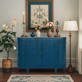 47''Oval Storage with 4 Doors,Buffet Sideboard with Storage, Fluted Accent Storage W2295P290657