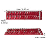 Nut and Bolt Thread Checker 28 Thread Identifier Gauge Inch and Metric Screw 44971138