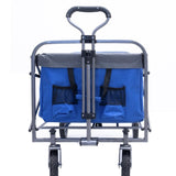 ZUN Outdoor Garden Multipurpose Micro Collapsible Beach Trolley Cart Camping Folding Wagon W321P206511