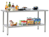 Stainless Steel Table 24 x 48Inch Stainless Steel Prep Table, Commercial Kitchen Metal Table for 79688444