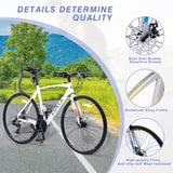 24 Speed Hybrid bike Disc Brake 700C Road Bike For men women's City Bicycle W1019112679