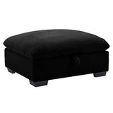 Corduroy Fabric Ottomans Footrest to Combine with 2 Seater Sofa, 3 Seater Sofa and 4 Seater Sofa, W714P213537