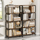 ZUN 5 Tier Large Book Shelf, Bookcase Home Office Open Bookshelf,Shelves for Living Room, Office 96532016