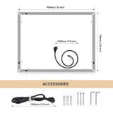 LED Mirror with Touch Buttons control 31035988