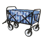 ZUN Minimeetall Colorful Collapsible Foldable Cart with strapping system, Beach ,Utility 75688128