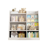 White Wooden Toy Storage Organizer Cabinet Kids Bookshelf Children Bookcase Toddler Baby Sling Book 81471101