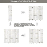 ZUN Room Divider with Shelves, 6 Panel Room Dividers and Folding Privacy Screens, Partition Room Divider 54497191