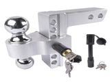Adjustable Trailer Hitch Fit 2" inch Receiver, Aluminum Rapid Hitch 6" Drop/Rise 25543613