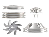 Aluminum Triple Groove Pulley Kit fit for Small Block Chevy 283-350 Crankshaft 31217149