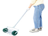 Lawn Aerator, Heavy Duty Rolling Lawn Aerator, Garden Yard Rotary Push Lawn Aeration with Steel 39005271