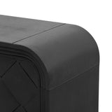 U_Style Versatile console table with Woven Wood Slats and Solid Wood Veneer,Suitable for Entryway, N711P269058B