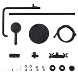 Shower System, Wall Mounted Adjustable Shower Faucet with Five Function Handheld Spray, 2 Handle Oil W105979973