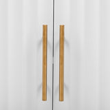 Featured Three-door Storage Cabinet with Metal Handles, Suitable for Corridors, Entrances, Living WF308089AAK